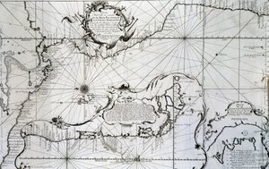 Karta över Stilla havet av Unknown artist