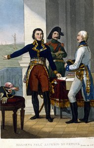 Marskalk André Masséna (1756-1817) vid belägringen av Genes i april 1800 av Unknown artist