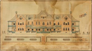 Militärhemmet Barrack No. 1, Presentationsritning av Unknown artist