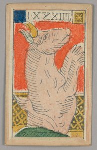 Minchiate (Tarot) spelkort av Unknown artist