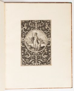 Minerva, tallrik från en svit med 6 prydnadsmönster med Judgment of Paris av Unknown artist