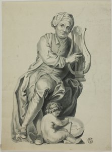 Händels monument av Unknown artist