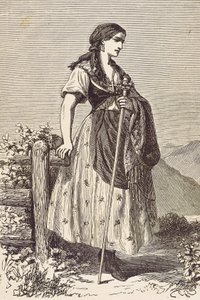 Moravia kvinna av Unknown artist