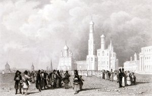 Moskva. Ivan Veliks kyrka av Unknown artist