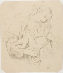 Mamma och barn av Unknown artist
