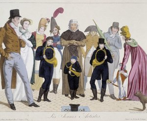 Musiker på gatan: unga artister (horn) - Carnavalet av Unknown artist