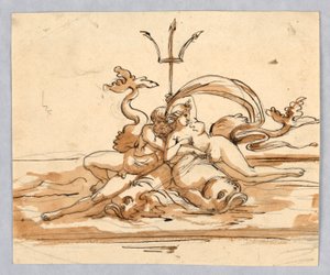 Neptunus och Amfitrit av Unknown artist