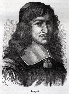 Nicolas Fouquet (1615 - 1680), fransk statsman. Gravyr från "" L