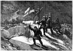 Nordpolen: Brittiska avlastare närmast polen - Nares Georges S., Un voyage à la mer polar, Paris: Hachette av Unknown artist