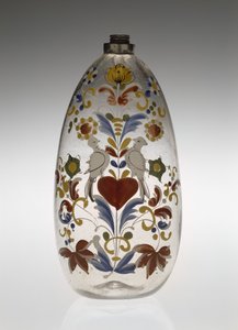 Amnings- eller drogflaska, c. 1750-1800 (glas) av Unknown artist