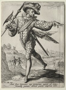 Officerare och soldater från kejsar Rudolf II:s livvakt: Sergeant av Unknown artist