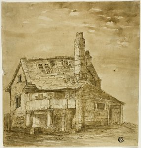 Gammal bondgård av Unknown artist