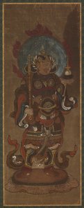En av de tolv deva: Bishamon-ten (<em>Vaisravana</em>) av Unknown artist