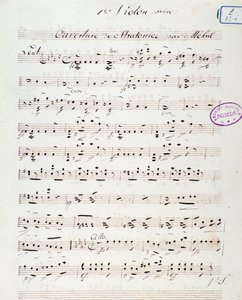 Inledande sida av operan Stratonice av Mehul (1792) av Unknown artist