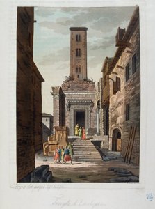 Osmanska riket: Aesculapius tempel - i "" Den antika och moderna kostymen"" av Jules Ferrario, ed Milan av Unknown artist