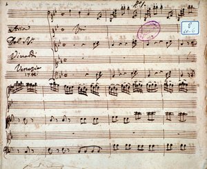 Sidan av musikmusik av Gia är det känt att en bred var aria av Antonio Vivaldi av Unknown artist
