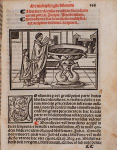 Sida i liturgiboken "The Priestly Book" av Castellini av Unknown artist
