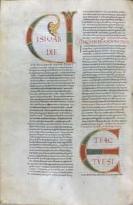 Sida med "incipit av profeten Obadjas bok (Obadjas vision) och incipit av profeten Jona av Unknown artist
