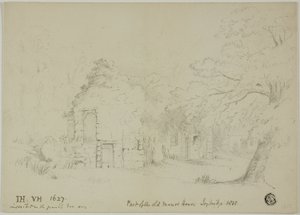 En del av Old Manor House, Toybridge av Unknown artist