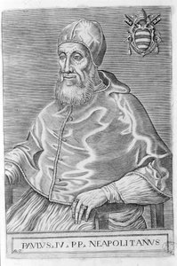 Paulus IV (1476 - 1559). av Unknown artist