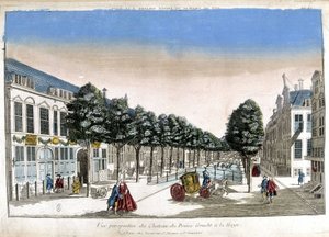 Perspektivvy av Haag: kanalerna och slottet Prince Gracht - Optisk av Unknown artist