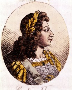 Peter II (1715 till 1730). Kejsare av Ryssland (1727-1730). Gravyr från början av 1800-talet av Unknown artist