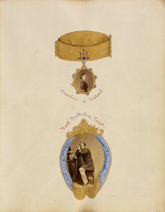 [Fotokollage med porträtt av grevinnan av Listowel och Lord Berkeley Paget] av Unknown artist