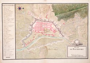 Plan över Rochefort av Unknown artist