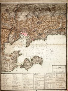 Plan över Toulon av Unknown artist