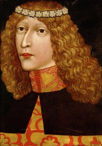 Porträtt av Ladislaus V den postume (1440 omkring 1457) kung av Ungern (1444-1457) och Böhmen (1453-1457) (Ladislaus I av Habsburg eller Ladislaus - Ladislaus den postume (1440-1457) av Anonymous av Unknown artist