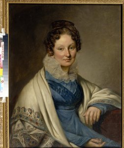 Porträtt av Sofia Ivanovna Boratinskaya (inte Baryshnikova av Unknown artist
