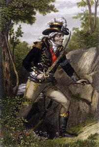 Hellängdsporträtt av Chouan-hövdingen Francois Athanase (Francois-Athanase) de Charette de la Contrie (1763-1796). av Unknown artist