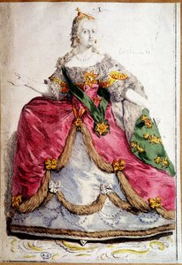 Porträtt i fötter av Katarina II av Ryssland av Unknown artist
