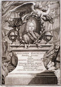 Porträtt av Alessandro Marcello (gravyr) av Unknown artist