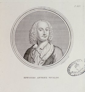 Porträtt av Antonio Vivaldi (gravyr av Unknown artist
