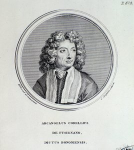 Porträtt av Arcangelo Corelli (gravyr) av Unknown artist