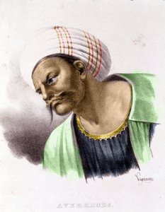 Porträtt av Averroes (1126 - 1198). av Unknown artist