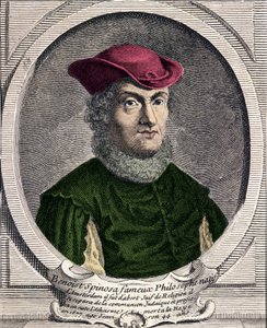 Porträtt av Baruch Spinoza (1632-1677), holländsk filosof. Även känd som Bento de Espinosa eller Benedictus de Spinoza eller Benoit de Spinoza. Gravyr av 1700-talet av Unknown artist