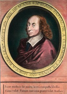 Porträtt av Blaise Pascal av Unknown artist