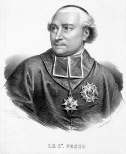 Porträtt av kardinal Joseph Fesch, farbror till Napoleon Bonaparte (1763-1839). av Unknown artist