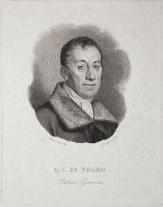 Porträtt av Carlo Di Negro (gravyr) av Unknown artist