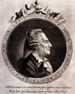 Porträtt av Casanova (1725 - 1798) - porträtt i frontispice, i Historien om min flykt från fängelserna i Republiken Venedig, skrivet i Dux en Bohemia av Unknown artist