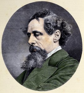 Porträtt av Charles Dickens (1812-1870), engelsk författare. av Unknown artist