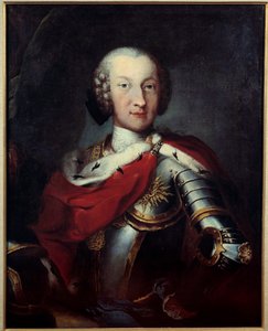 Porträtt av Charles Emmanuel III (1701-1773) hertig av Savojen, kung av Sardinien, stormästare i målningen Annunciaden Anonym. 1700-talets Paris, Hederslegionens museum av Unknown artist