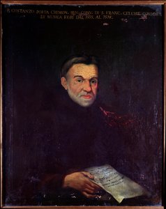 Porträtt av Costanzo Porta, italiensk kompositör (målning av Unknown artist
