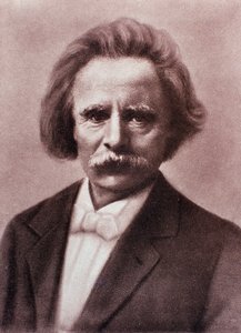Porträtt av Edvard Grieg (kritteckning) av Unknown artist