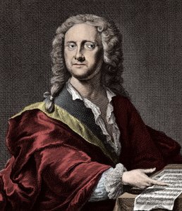 Porträtt av Georg Philipp Telemann (1681 -1767), tysk kompositör av Unknown artist