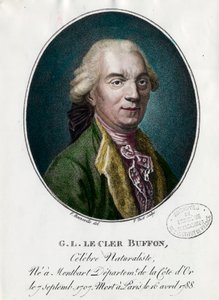 Porträtt av George Louis Le Clerc, greve av Buffon av Unknown artist