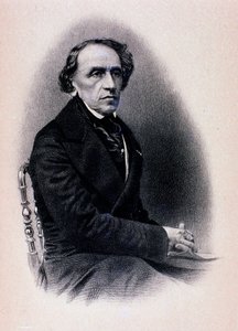 Porträtt av Giacomo Meyerbeer (gravyr) av Unknown artist