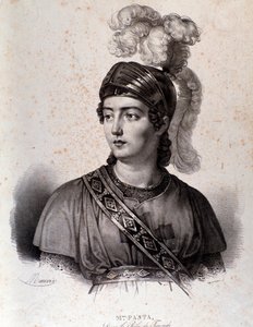 Porträtt av Giuditta Pasta i Tancredi, verk av Gioacchino Rossini av Unknown artist